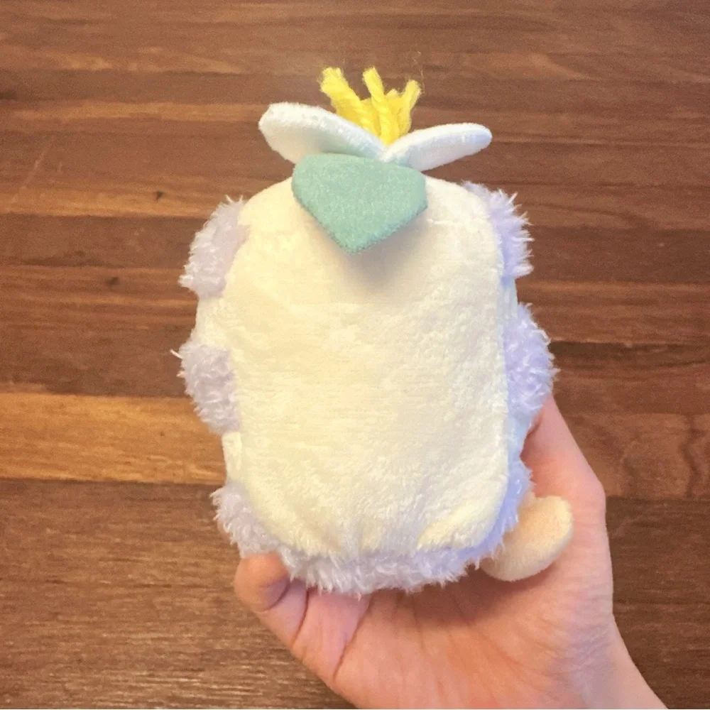 Purple Taro Cake Slice Plush Keychain Cute Kawaii Dessert Bag Charm Gift